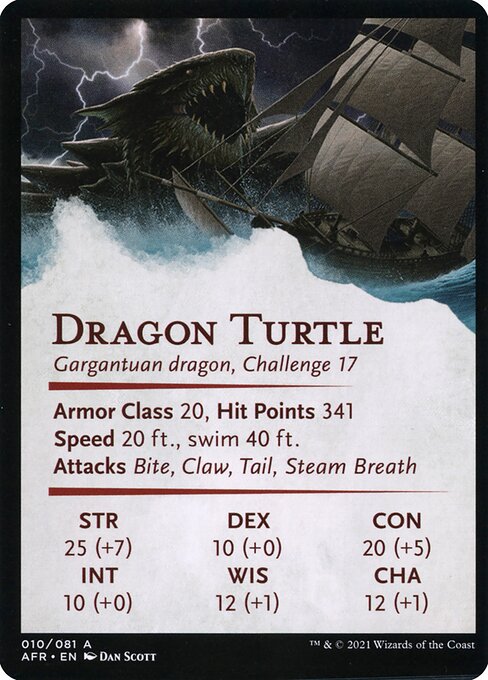 Dragon Turtle // Dragon Turtle 10, back face