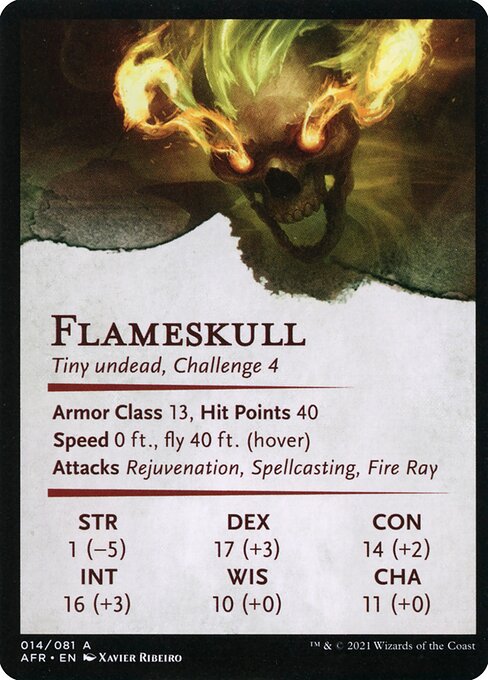 Flameskull // Flameskull 14, back face