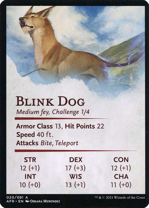 Blink Dog // Blink Dog 20, back face