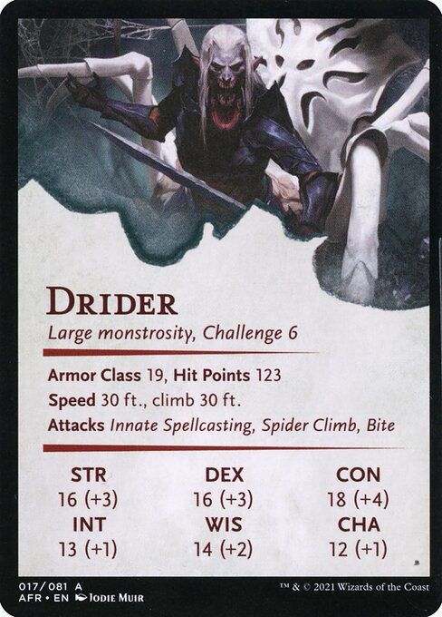 Drider // Drider 17, back face