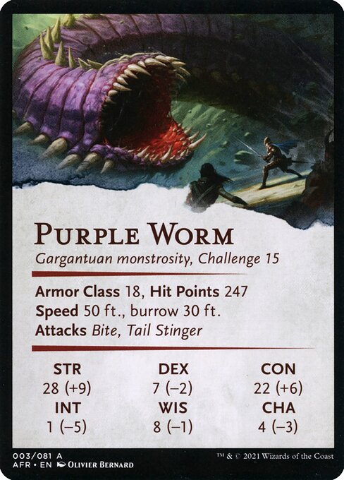 Purple Worm // Purple Worm 3, back face