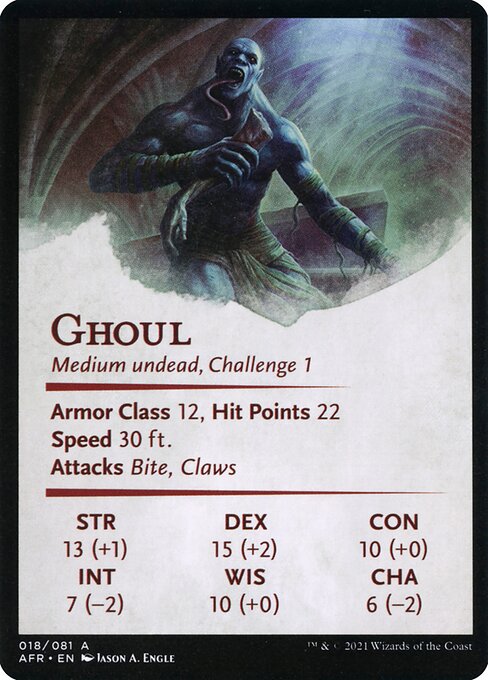 Sepulcher Ghoul // Sepulcher Ghoul 18, back face
