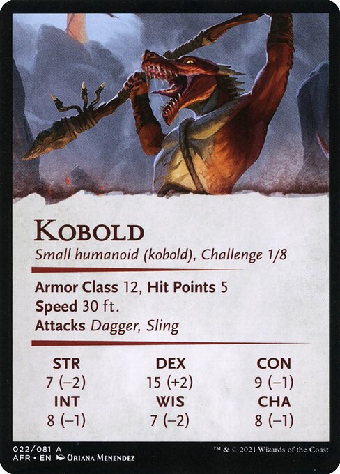 Minion of the Mighty // Kobold 22, back face