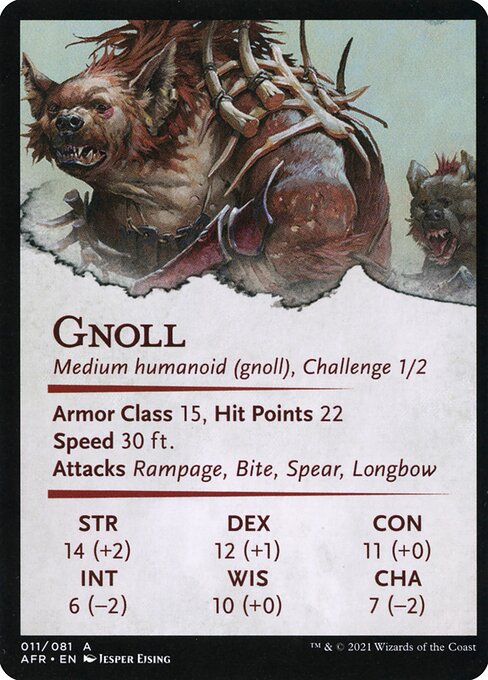 Gnoll Hunter // Gnoll Hunter 11, back face