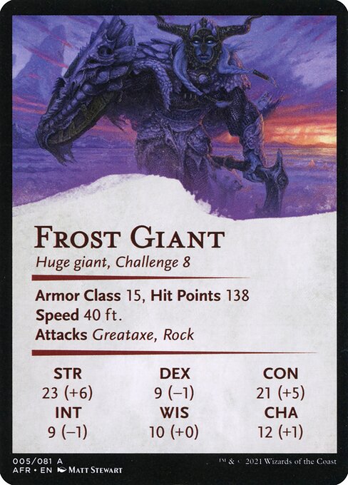 Rimeshield Frost Giant // Frost Giant 5, back face