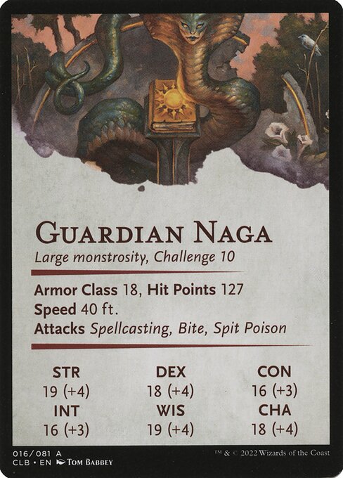 Guardian Naga // Guardian Naga 16, back face