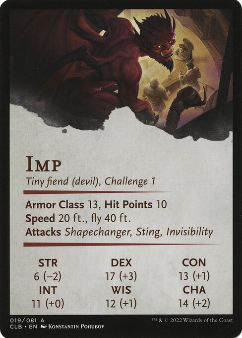 Nefarious Imp // Nefarious Imp 19, back face