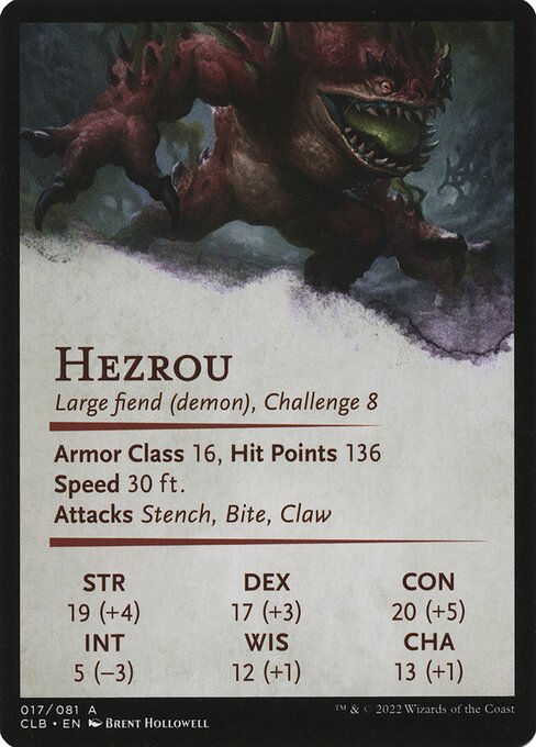 Hezrou // Hezrou 17, back face