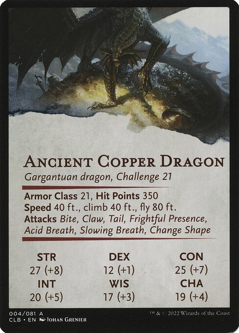Ancient Copper Dragon // Ancient Copper Dragon 4, back face