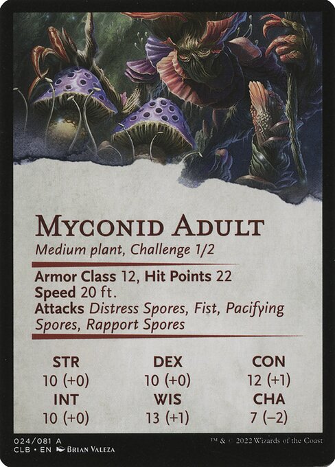 Myconid Spore Tender // Myconid Spore Tender 24, back face