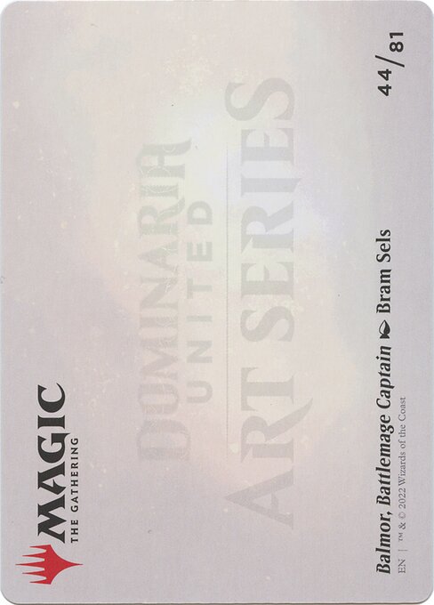 Balmor, Battlemage Captain // Balmor, Battlemage Captain 44, back face