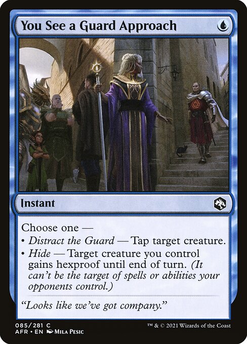 You See a Guard Approach 85