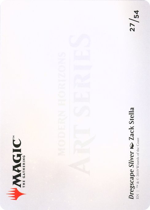 Dregscape Sliver // Dregscape Sliver 27, back face
