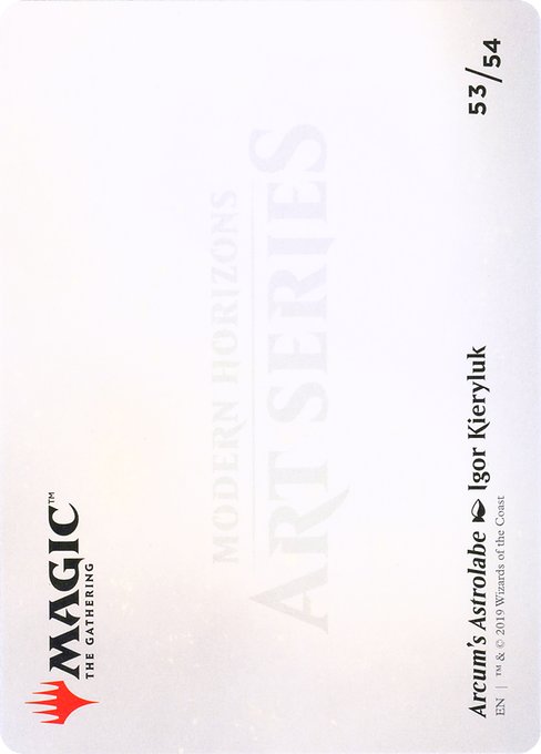 Arcum's Astrolabe // Arcum's Astrolabe 53, back face