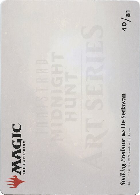 Stalking Predator // Stalking Predator 40, back face