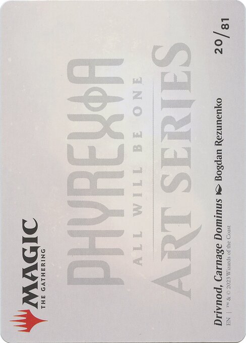 Drivnod, Carnage Dominus // Drivnod, Carnage Dominus 20, back face