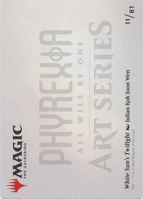 White Sun's Twilight // White Sun's Twilight 11, back face