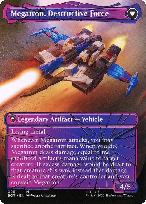 Megatron, Tyrant // Megatron, Destructive Force 26, back face
