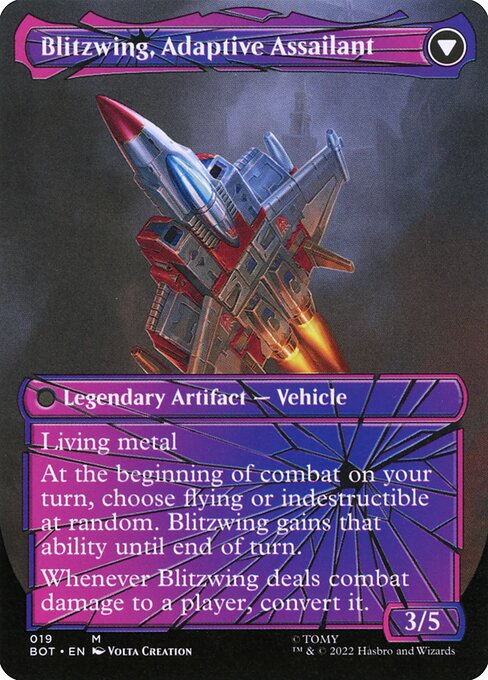 Blitzwing, Cruel Tormentor // Blitzwing, Adaptive Assailant 19, back face