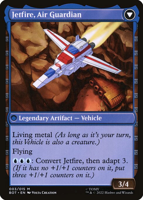 Jetfire, Ingenious Scientist // Jetfire, Air Guardian 3, back face
