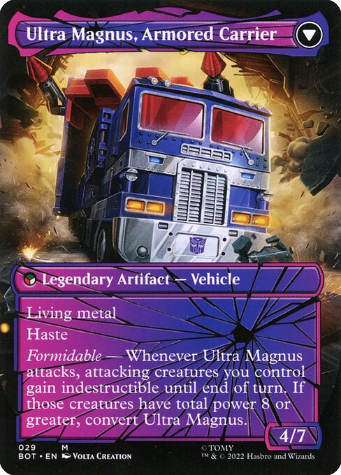 Ultra Magnus, Tactician // Ultra Magnus, Armored Carrier 29, back face