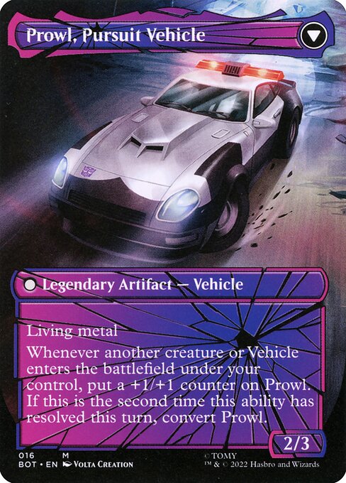 Prowl, Stoic Strategist // Prowl, Pursuit Vehicle 16, back face