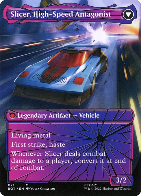 Slicer, Hired Muscle // Slicer, High-Speed Antagonist 21, back face