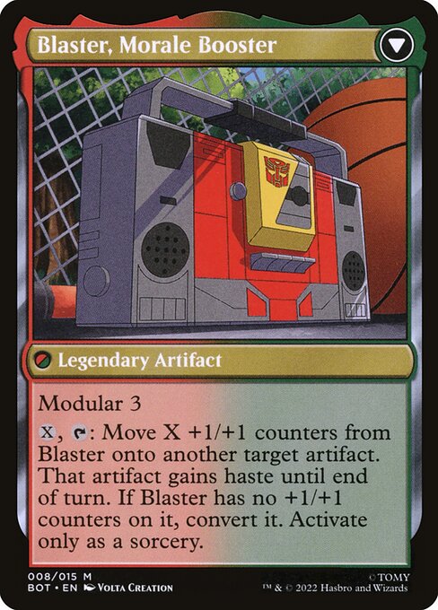 Blaster, Combat DJ // Blaster, Morale Booster 8, back face