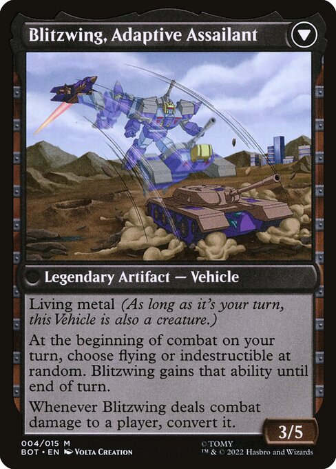 Blitzwing, Cruel Tormentor // Blitzwing, Adaptive Assailant 4, back face