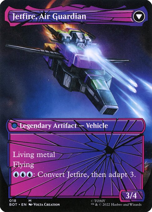 Jetfire, Ingenious Scientist // Jetfire, Air Guardian 18, back face