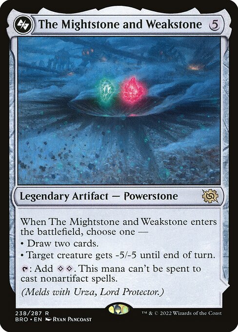 The Mightstone and Weakstone // Urza, Planeswalker 238