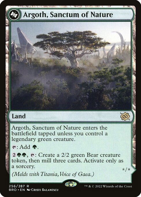 Argoth, Sanctum of Nature // Titania, Gaea Incarnate 256
