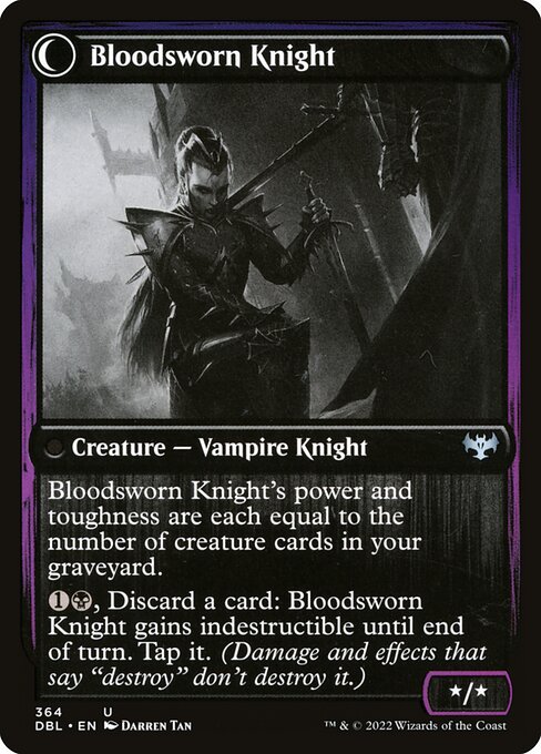 Bloodsworn Squire // Bloodsworn Knight 364, back face