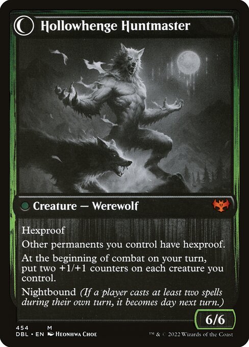 Avabruck Caretaker // Hollowhenge Huntmaster 454, back face