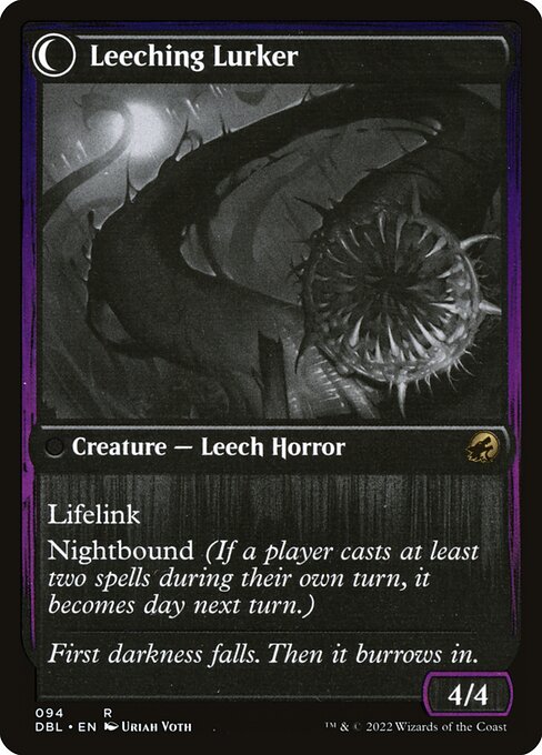 Curse of Leeches // Leeching Lurker 94, back face