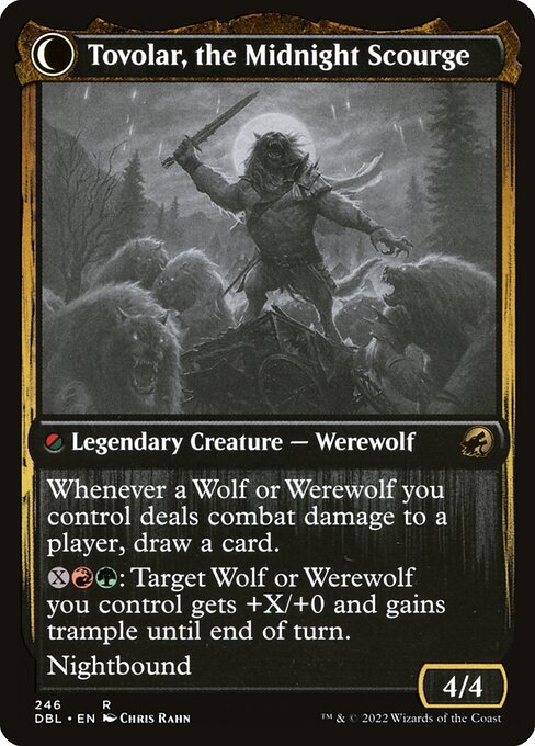 Tovolar, Dire Overlord // Tovolar, the Midnight Scourge 246, back face
