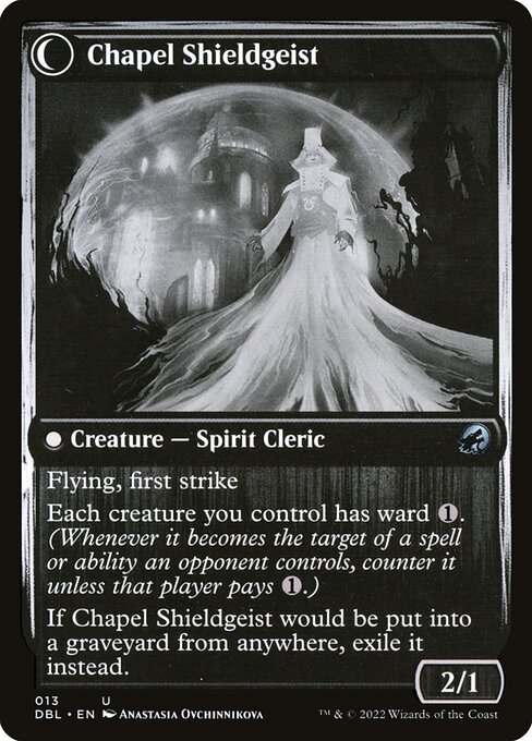 Chaplain of Alms // Chapel Shieldgeist 13, back face