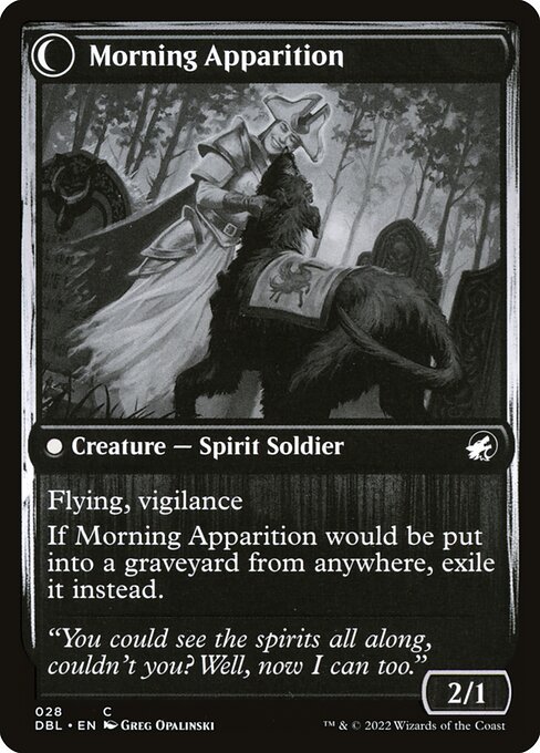 Mourning Patrol // Morning Apparition 28, back face