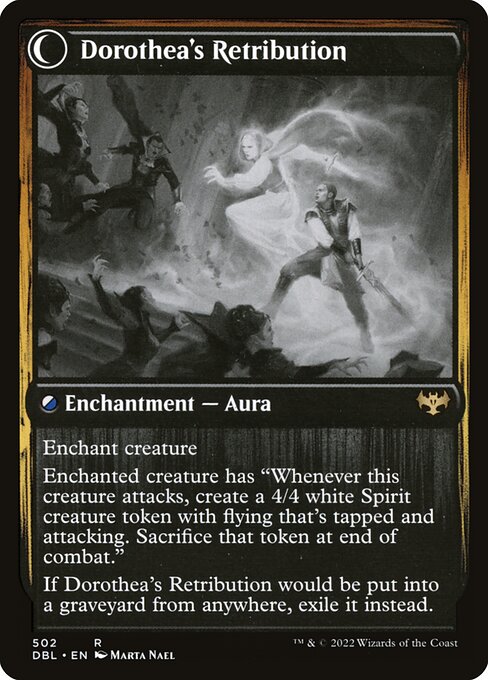 Dorothea, Vengeful Victim // Dorothea's Retribution 502, back face