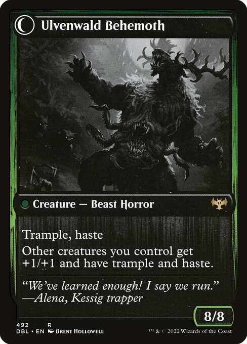 Ulvenwald Oddity // Ulvenwald Behemoth 492, back face