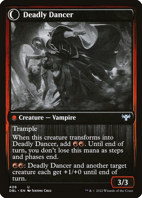 Alluring Suitor // Deadly Dancer 408, back face