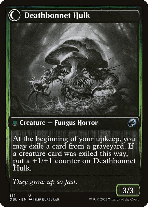 Deathbonnet Sprout // Deathbonnet Hulk 181, back face