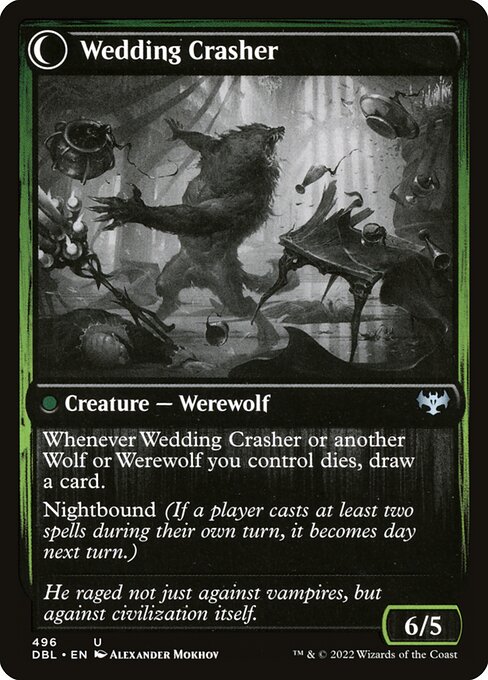 Wolfkin Outcast // Wedding Crasher 496, back face