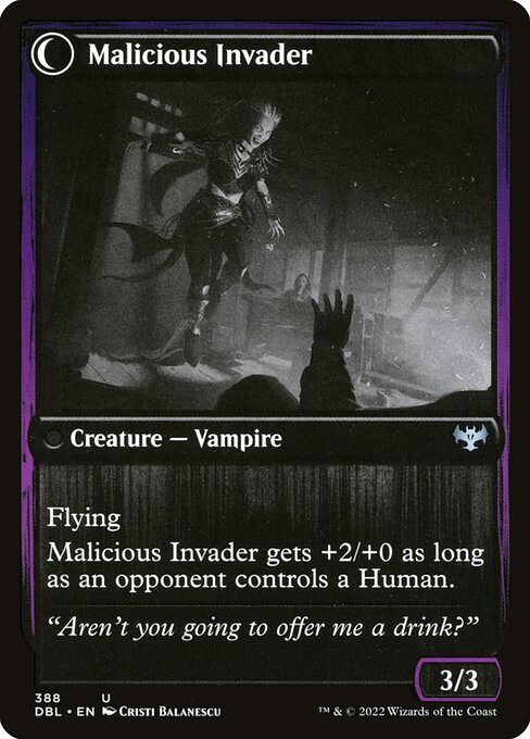 Innocent Traveler // Malicious Invader 388, back face
