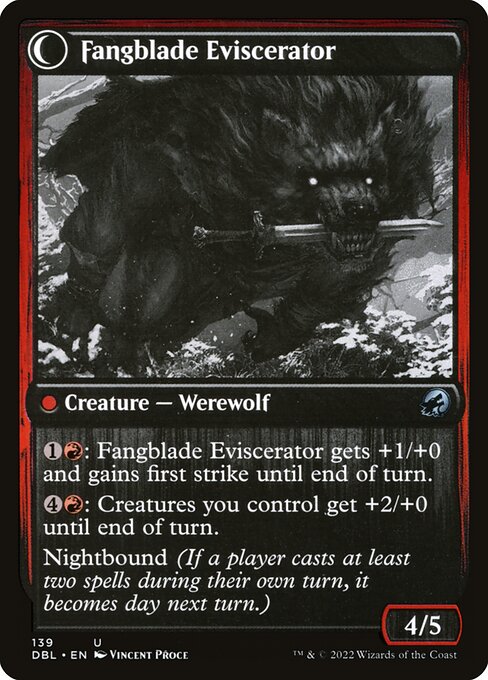 Fangblade Brigand // Fangblade Eviscerator 139, back face