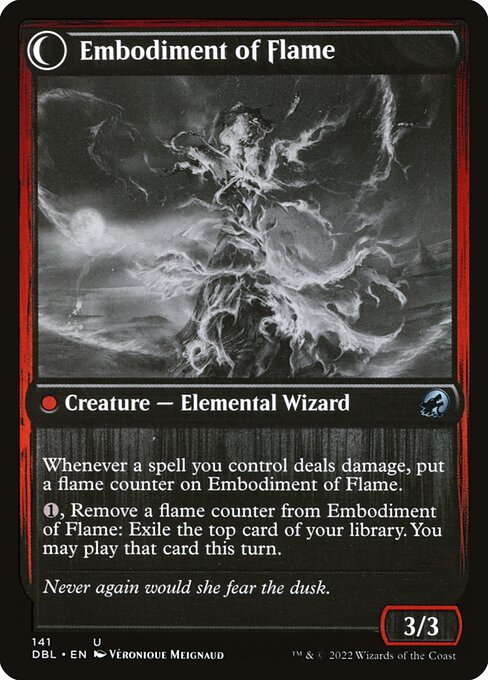 Flame Channeler // Embodiment of Flame 141, back face