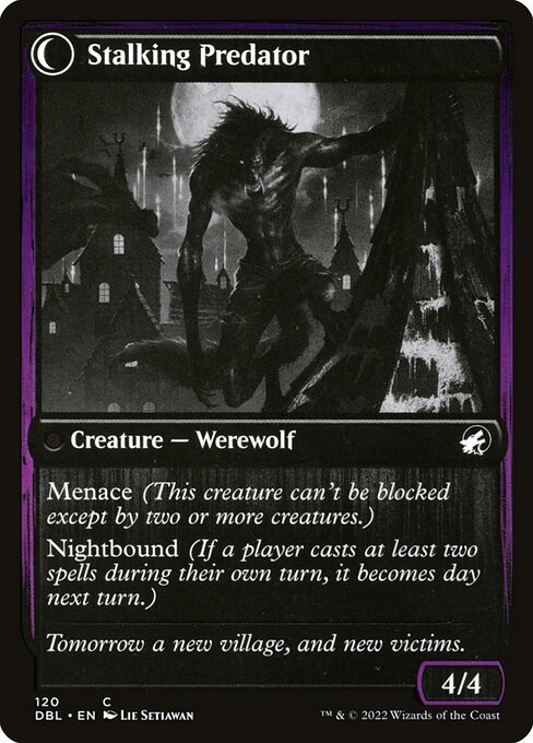 Shady Traveler // Stalking Predator 120, back face