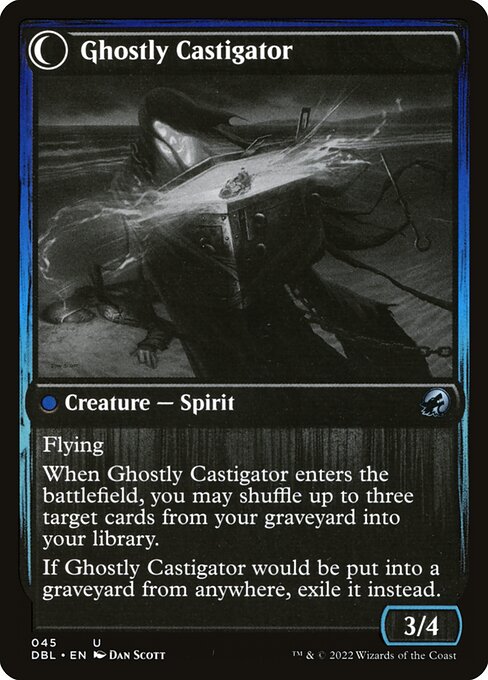 Covetous Castaway // Ghostly Castigator 45, back face