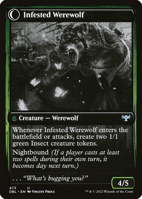 Infestation Expert // Infested Werewolf 473, back face