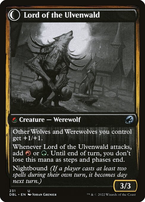 Kessig Naturalist // Lord of the Ulvenwald 231, back face